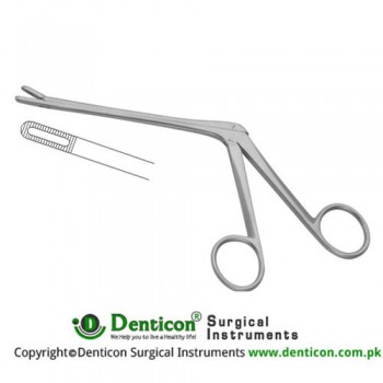 Schlesinger Leminectomy Rongeur Serrated Jaws Stainless Steel, 13 cm - 5" Bite Size 3 x 10 mm 